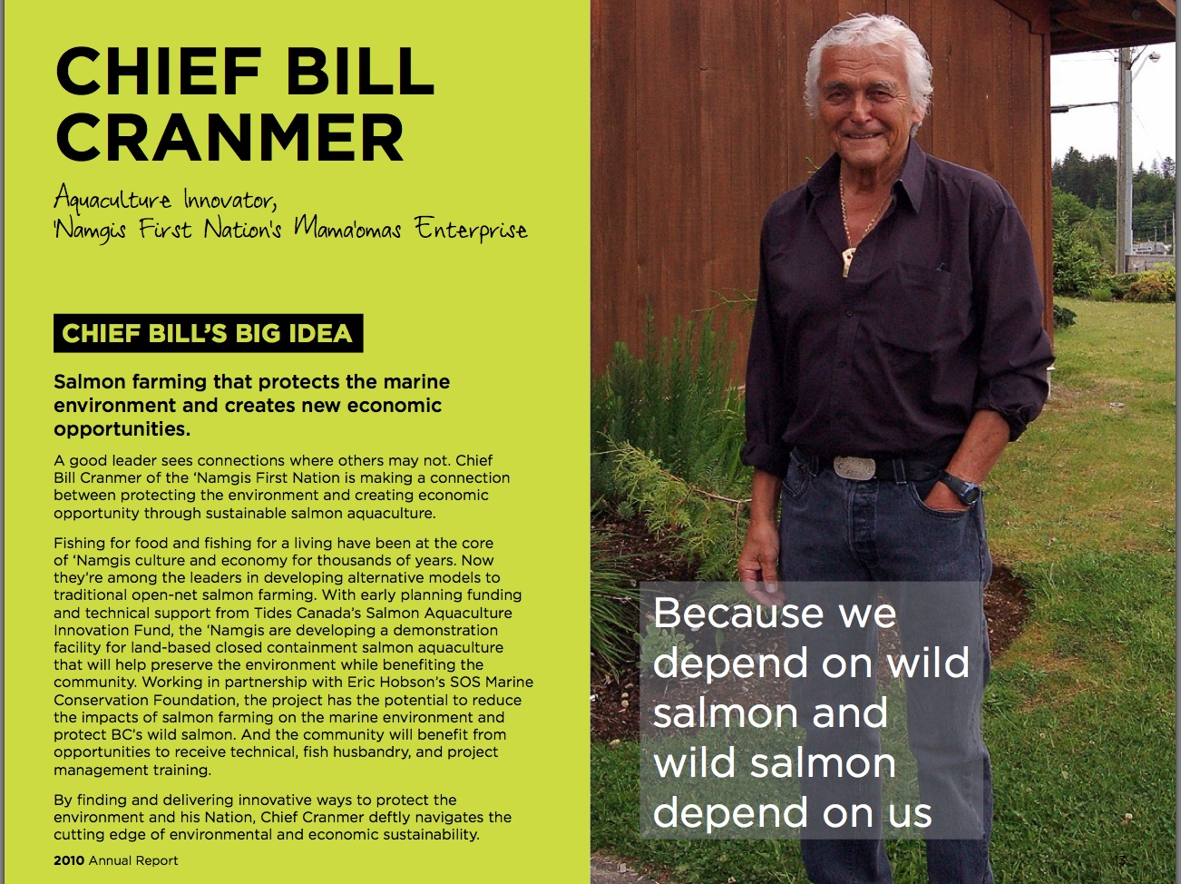 Chief Bill Cranmer - Tides Report